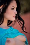 Logan Drae undresses outdoors