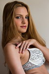 Kennedy Nash removes her white top and bottoms
