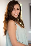 Bailey slides off her deep blue panties