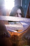 Eufrat undresses in the glowing sunlight
