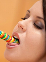 Bryci licks this lollipop like a.... lollipop