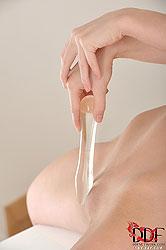 Sweet Polli Does A Glass Dildo