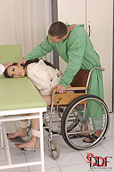 Patient gets her holes worked