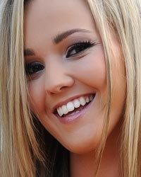Jodie Gasson: Blue Lingerie Outside
