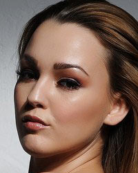  Jodie Gasson: Black Lingerie, Stockings & Bow
