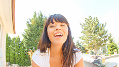 Beautiful British brunette Ava Dalush sucks and fucks her way to a sticky vaginal creampie. Jun-2017 606