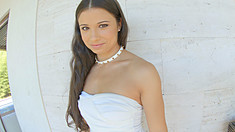 The exotic Mira Cuckholds tight pussy gets pounded by a young guy. He drops a massive load in her pussy from the back. A perfect internal cumshot. Aug-2017 1212