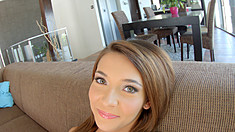 Alexis is such a sexy teen. She changes from sporty to sexy and starts to finger her pussy. Even she gets surprised by the orgasm from the huge vibrator! Mar-2017 505