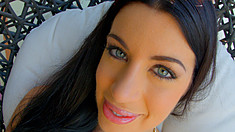 The sexy bubble butt April Blue displays her magnificent assets and masturbates. Feb-2017 1212