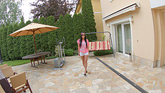 The shy Athina pleasures her tight pussy with a variety of toys. She says hearing her own pussy juice sound turns her on and makes her cum. Apr-2017 1717