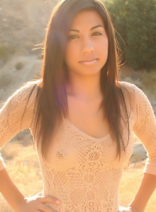 Alluring Vixens: Perky Alluring Vixen babe Britt teases outdoors in her skimpy little outfits