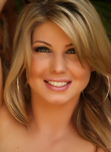 Alluring Vixens: Alluring Vixen Brianne looks stunning in a zebra print string bikini