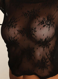 Alluring Vixens: Alluring Vixen Candace shows off her big perfect breasts in a very sexy and almost sheer lace top