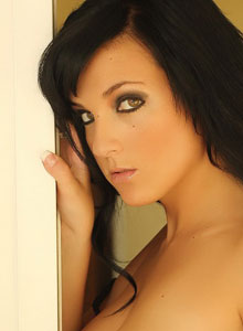 Alluring Vixens: Alluring Vixen Kaya Danielle is almost popping out of her tight bra with her huge tits