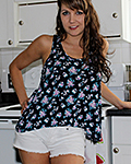 Andi has some naughty fun with her veggies in this amateur style gallery she shot herself