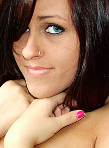 GND Models: Busty girl next door tease Roxy shows off her perky tits outdoors