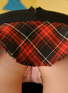 Hailey's Hideaway: Cute teen school girl Hailey shows off her big perky tits to the teacher for a better grade