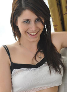 Hailey's Hideaway: Hailey's hard nipples and piercing show through her tight top