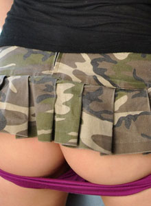 Hailey's Hideaway: Watch as Hailey bends over and shows off her ass and purple little panties