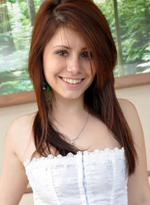 Hailey's Hideaway: Hailey loves to tease in her cute and sexy white corset