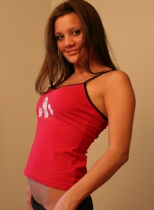 I Want Katie: Busty teen Katie shows off her tight teen pussy as she strips naked for the camera
