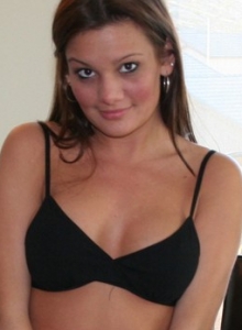 I Want Katie: Busty Katie isn't shy as she strips naked on the dinning room table