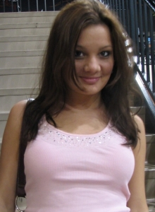 I Want Katie: Sexy and very horny Katie exposes her big tits for candid pictures during her trip to Las Vegas