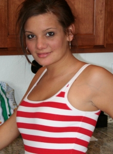 I Want Katie: Busty teen Katie loves to get naked as she strips naked in the kitchen