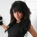 Kaley Kennedy: In this hot gallery Kaley has on this naughty bullet belt and a tiny black thong underneath. I'd let her take me hostage any day.