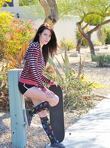 Aiden gets emo and tires to skateboard topless