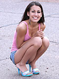 Nubiles.net Abbey - Hot Nubile teen Abbey exposes her alluring petite frame in public