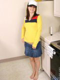 Nubiles.net Janelle - Sweet teen in a truckers cap and a tight yellow top looks hot