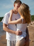 Nubiles.net Mariana - Stunning petite blonde fulfills her fantasy for some wild beach sex on camera