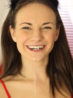  Sexy brunette Quincy is a naughty little slut 