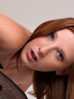 Linda stretches her holes