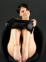 Elegant sex doll Cecelia looks like a queen on her photo session