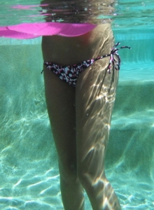 Craving Carmen Nude: Sexy and wet tanned Carmen teases in the pool with her perfect pussy