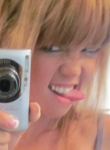 Diddylicious: Petite beauty Diddy takes selfshot pictures in the mirror while teasing with her big juicy tits