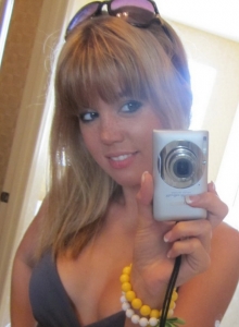 Diddylicious: Petite beauty Diddy takes selfshot pictures in the mirror while teasing with her big juicy tits