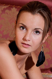Shy babe with perfect tits posing for the first time