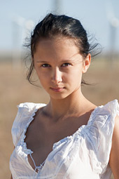Hot sand fingerplay starring cute brunette teen with a perfect body