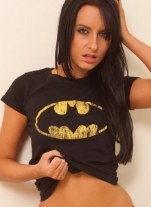 SpunkyAngels: Cute teen Ashley Diaz shows off her perfect tight round ass in her batman undies