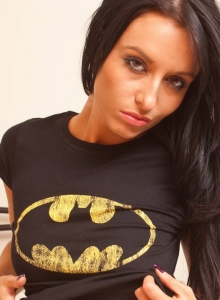 SpunkyAngels: Cute teen Ashley Diaz shows off her perfect tight round ass in her batman undies