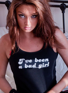SpunkyAngels: Bad school girl Carmen Sanchez loves to tease the boys with her short skirt and tight teenage body