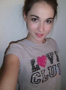 SpunkyAngels: Perky teen Emily takes selfshot pictures of her tiny tits and round delicious ass