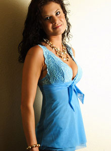 SpunkyAngels: Sexy teen Erin poses in a lowcut top that makes her perky tits look amazing