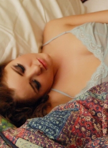 SpunkyAngels: Tattooed babe Jeska Vardinski shows off her perfect body while sleeping in a skimpy nighty