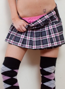 SpunkyAngels: Spunky Angels babe Lexi teases in her pink bra and panties as she strips naked for the camera