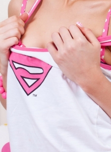SpunkyAngels: Tight super girl teen Lexi strips out of her cute bra and panties