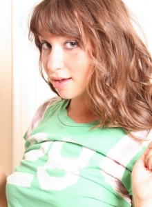 SpunkyAngels: Slutty Spunky Angel teen Lousia Lanewood teases with her perfect perky tits